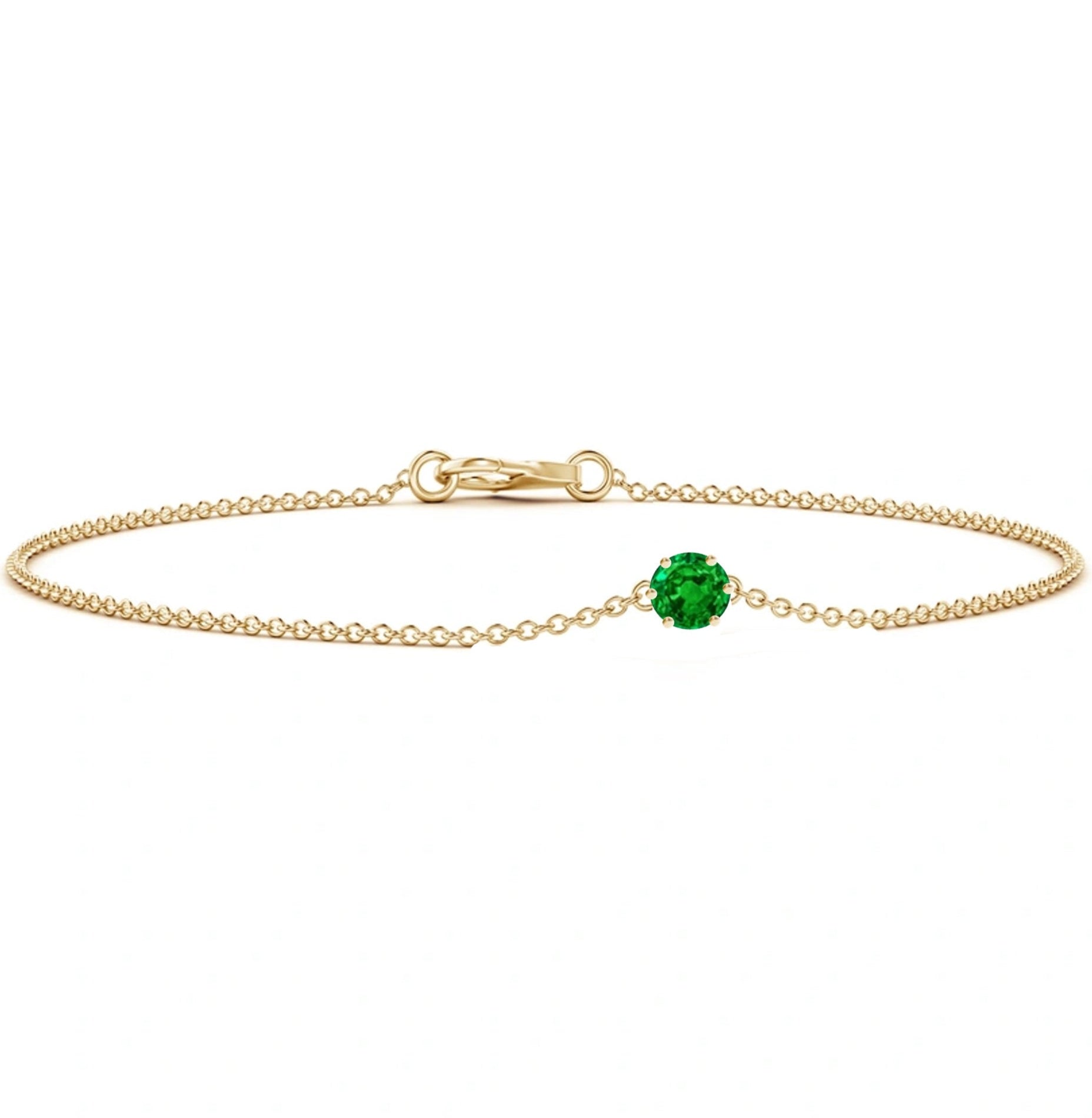 Pany Emerald Chain Bracelet