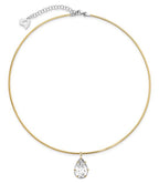 Lab Grown Pear Diamond Mercedes Reversible Two Tones Collar Necklace