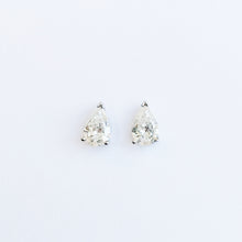 Load image into Gallery viewer, Pear Cut Lab Diamond Studs 2.0 ct.
