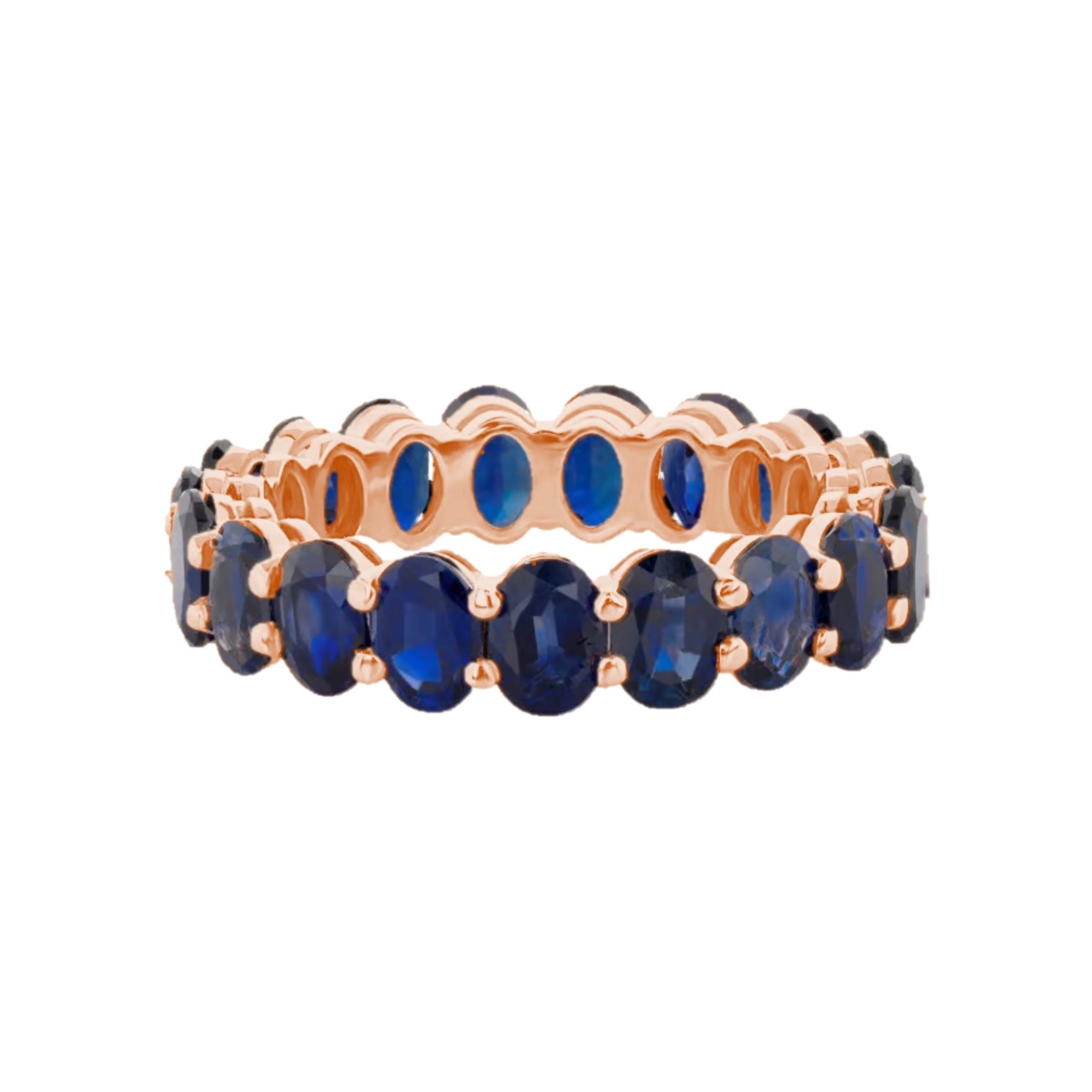 Penny Eternity Blue Sapphire Ring