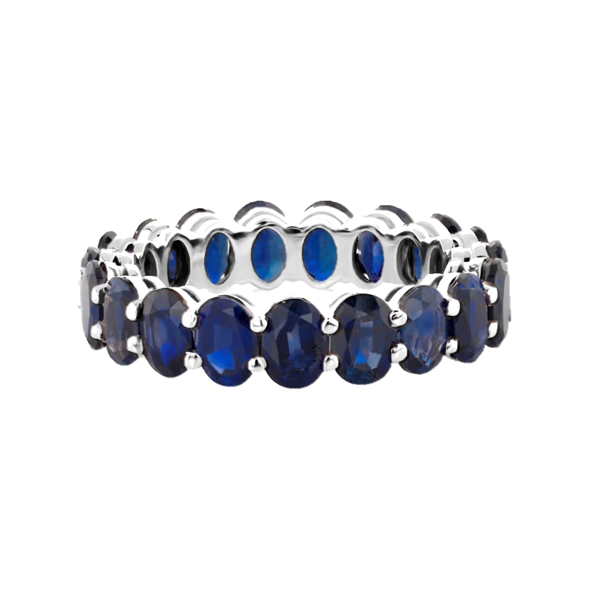 Penny Eternity Blue Sapphire Ring