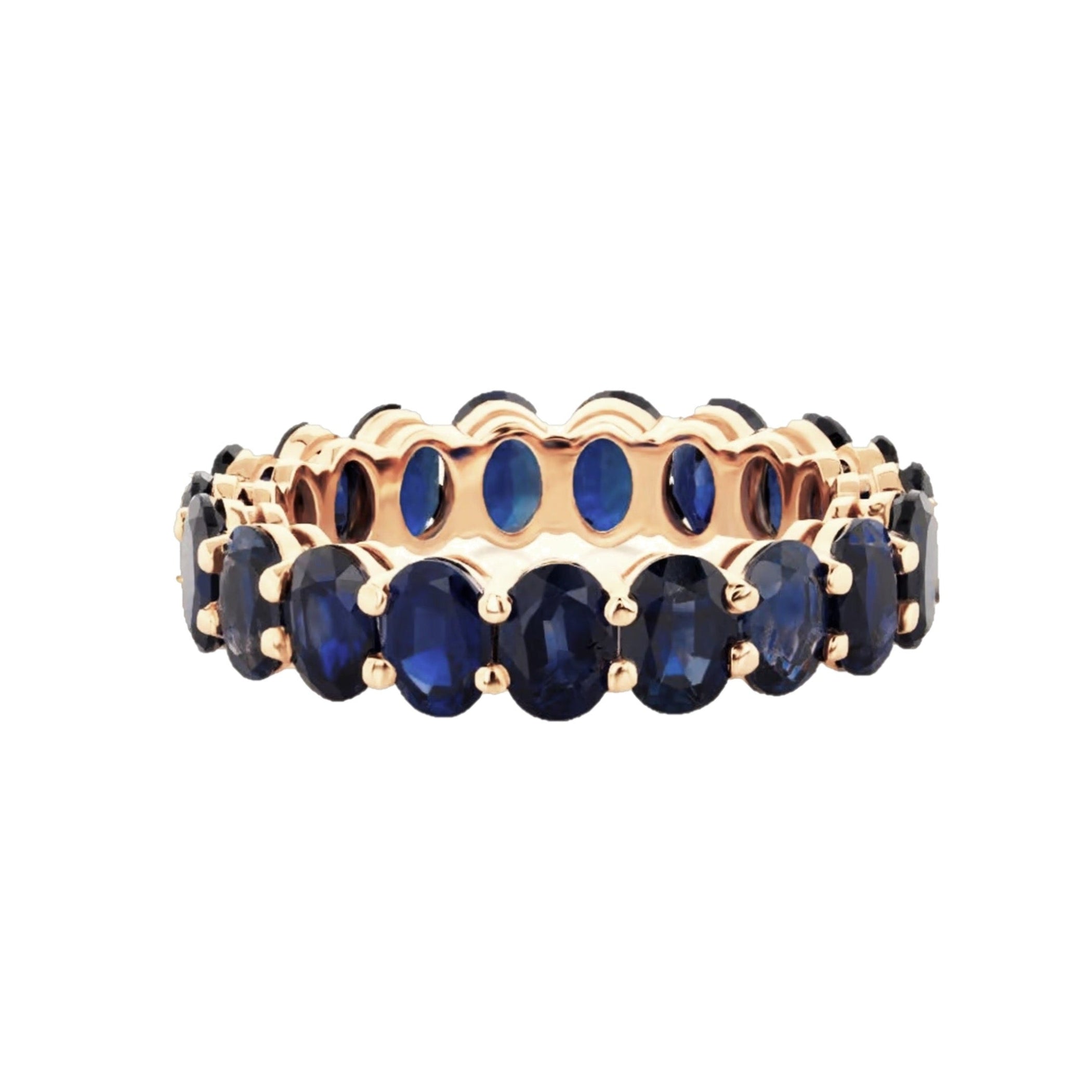 Penny Eternity Blue Sapphire Ring
