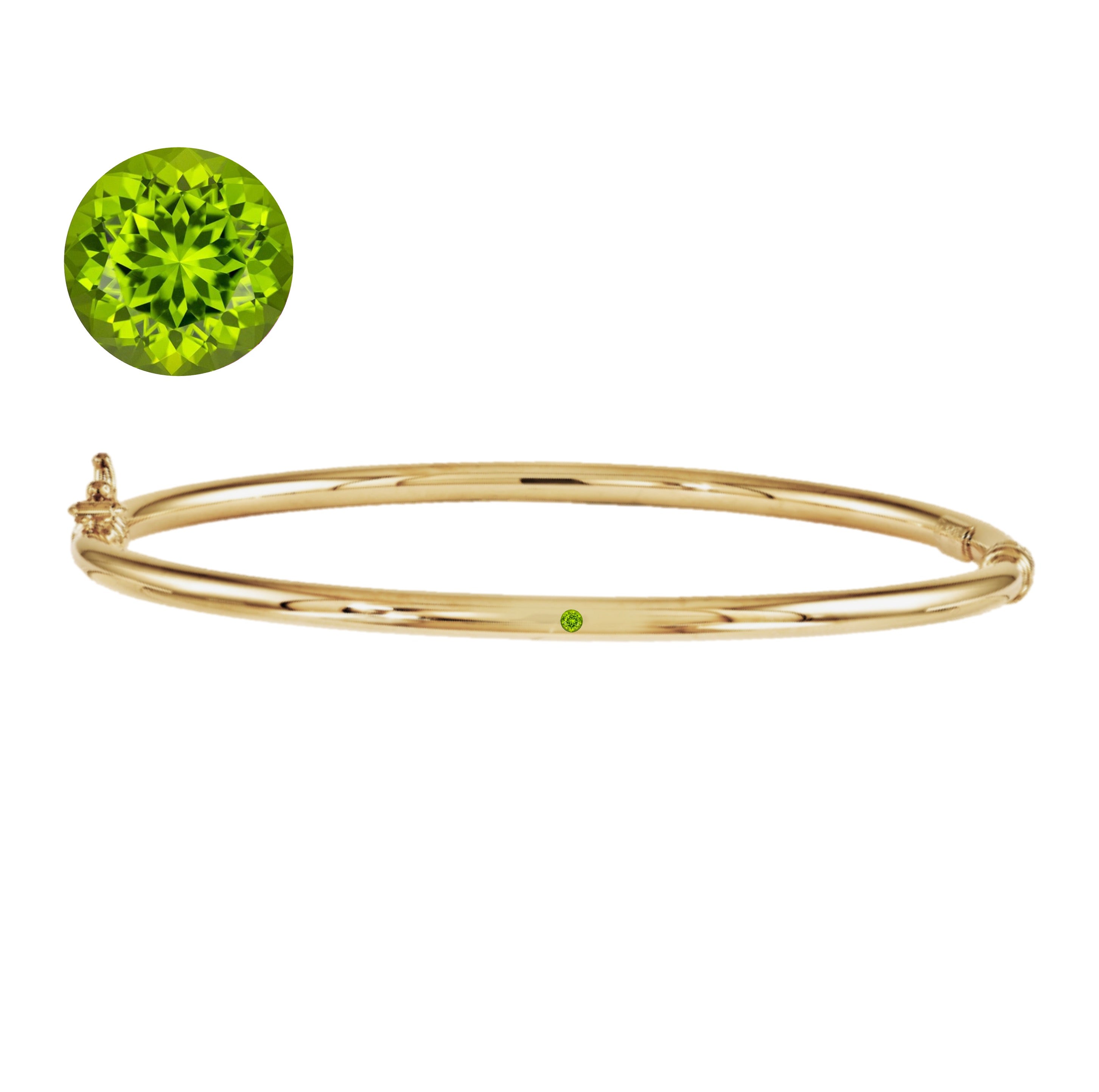 Lulu Birthstone Gold Bangle