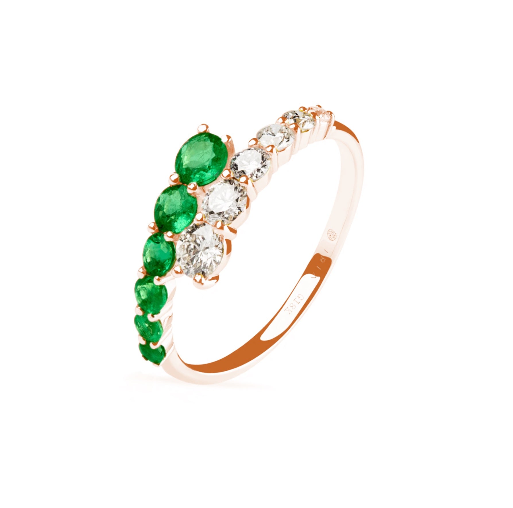 Phoebe Emerald Diamond Ring