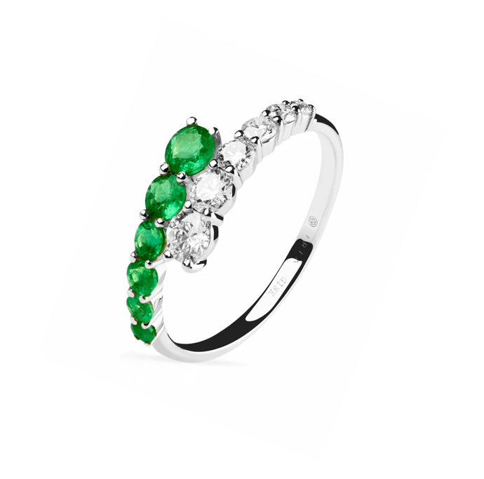 Phoebe Emerald Diamond Ring