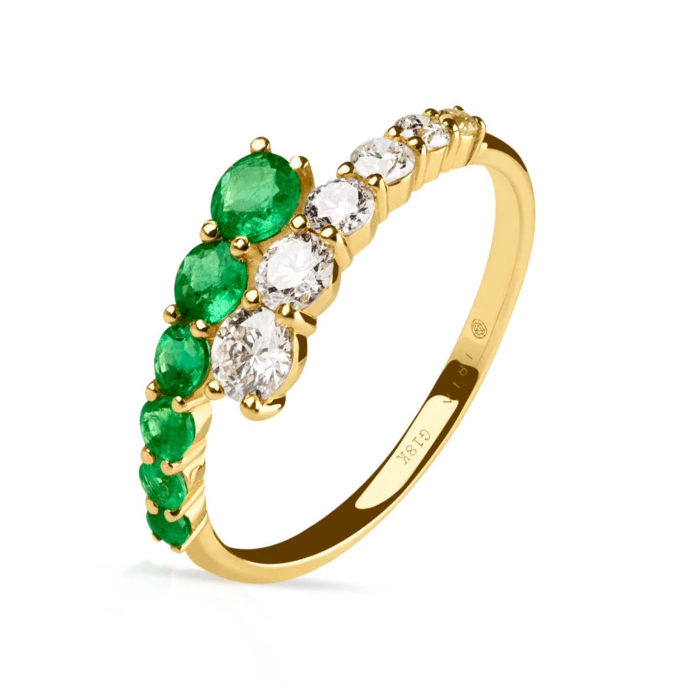 Phoebe Emerald Diamond Ring
