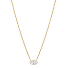 Pia Marquise Bezel Diamond Necklace
