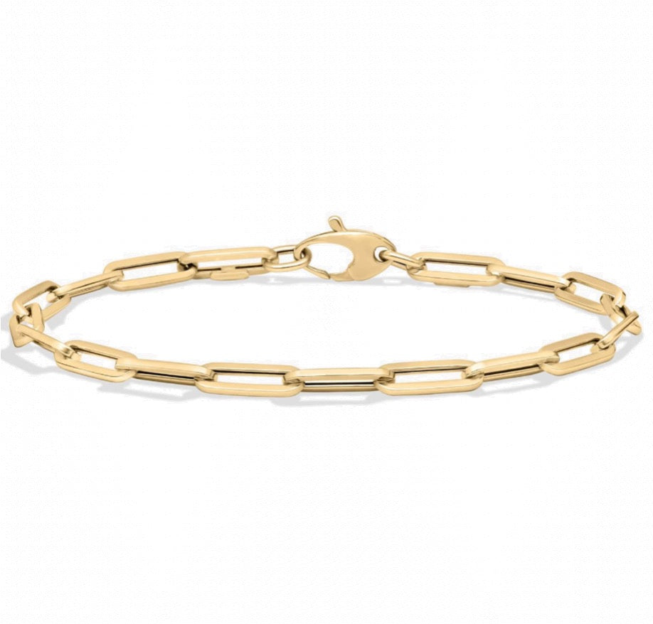 Pily Paperclip Gold Bracelet