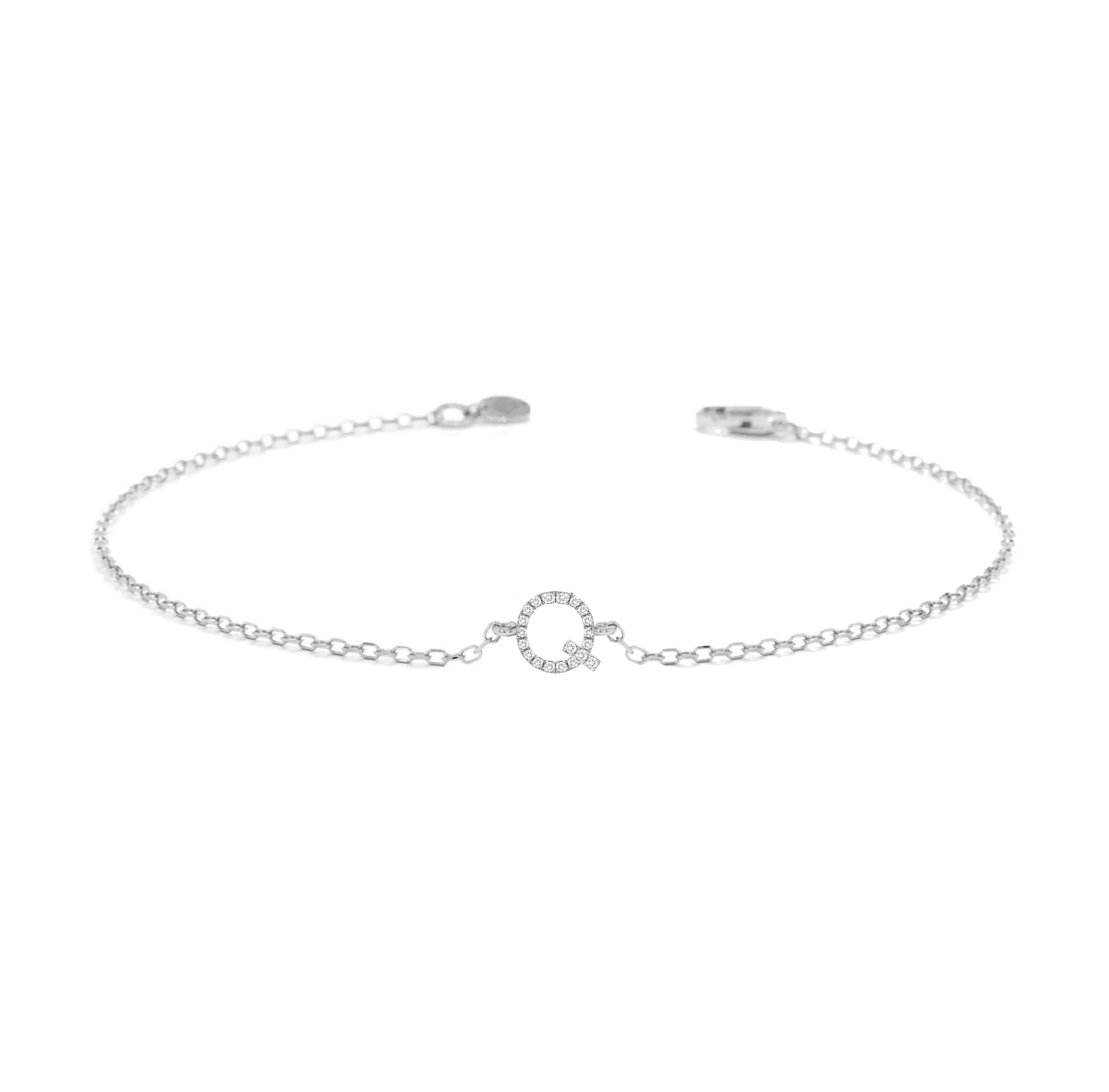 Alphabet Diamond Bracelet