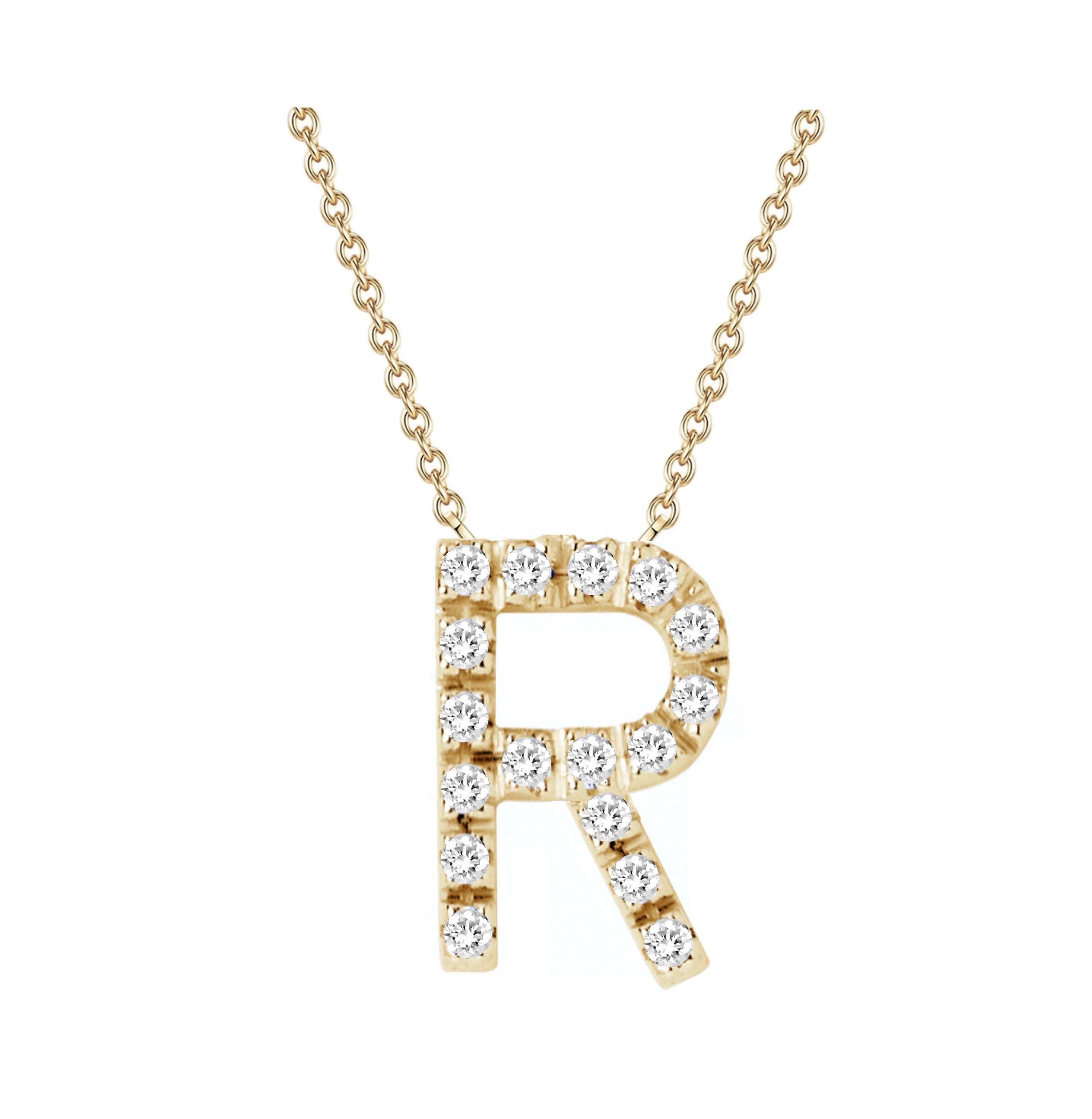 Alphabet Diamond Necklace