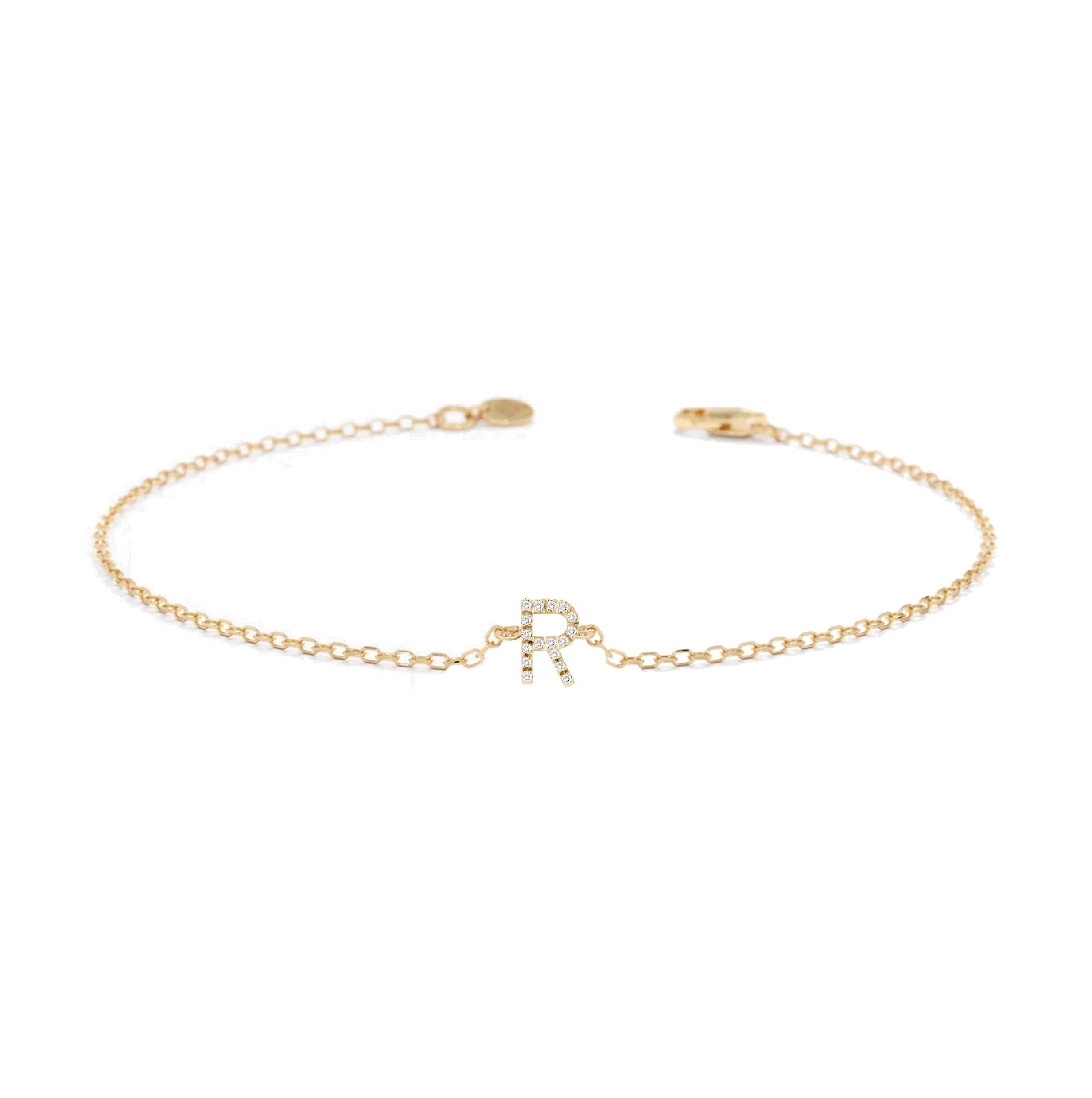 Alphabet Diamond Bracelet