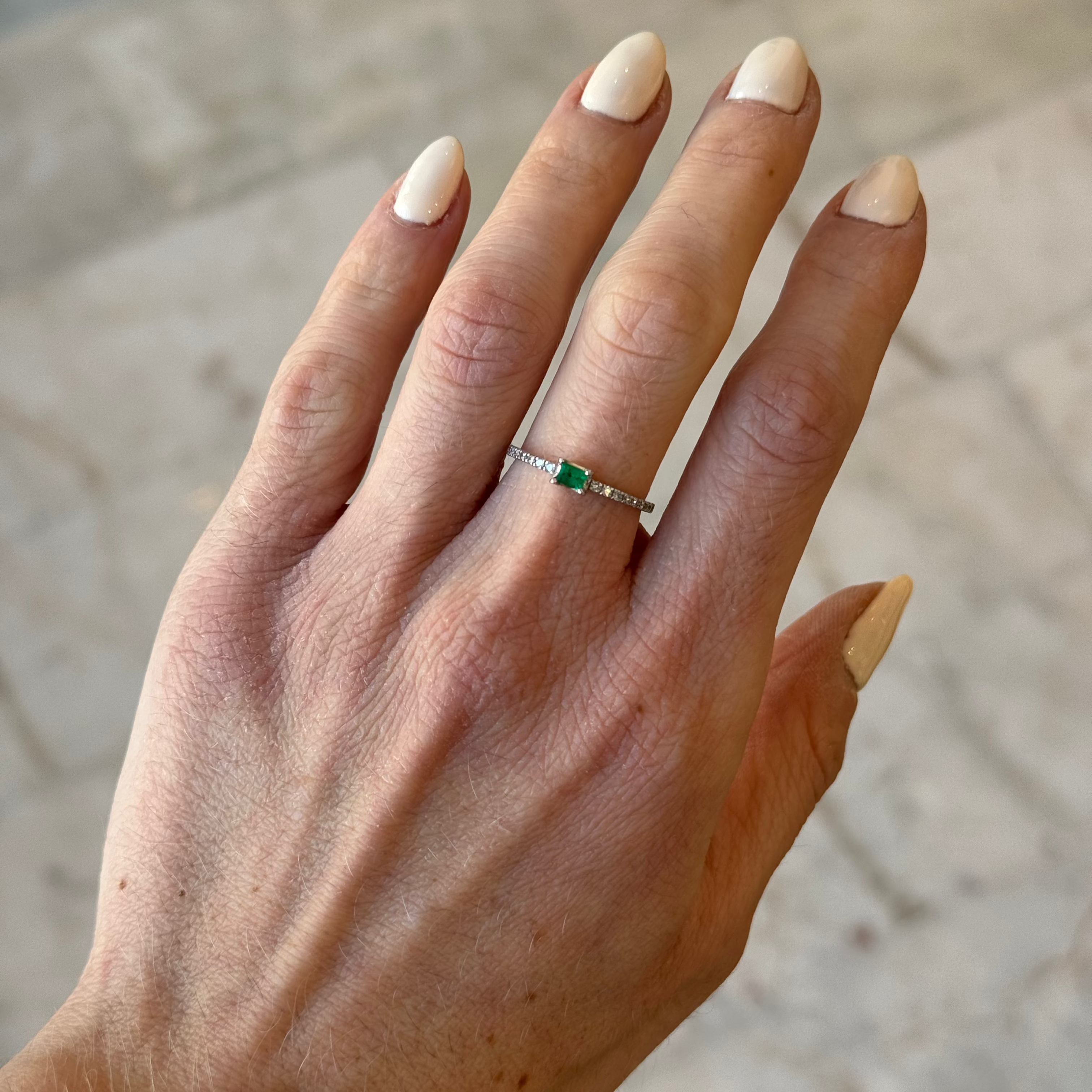 Rachel Emerald Diamond Ring