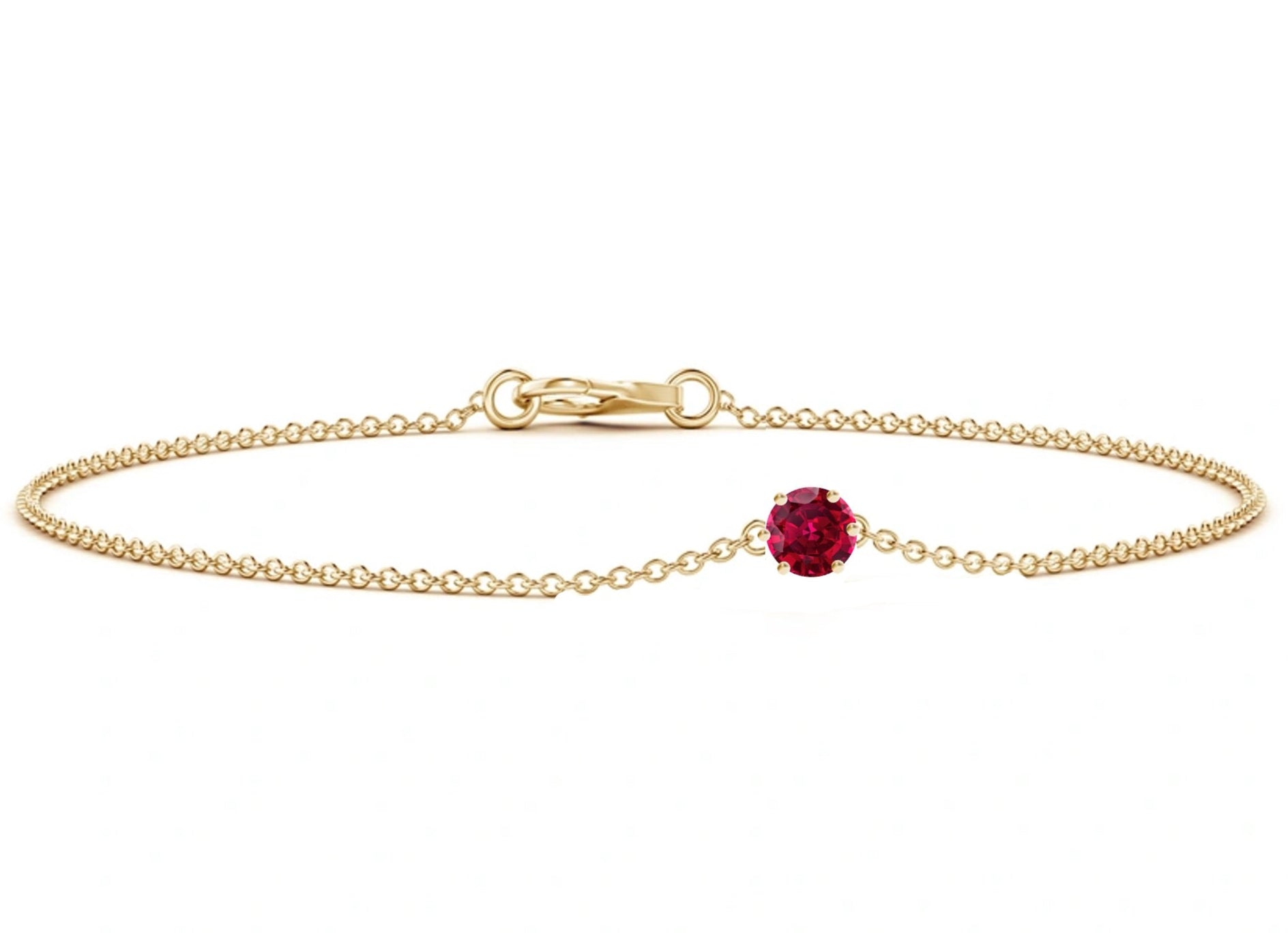 Reily Ruby Chain Bracelet