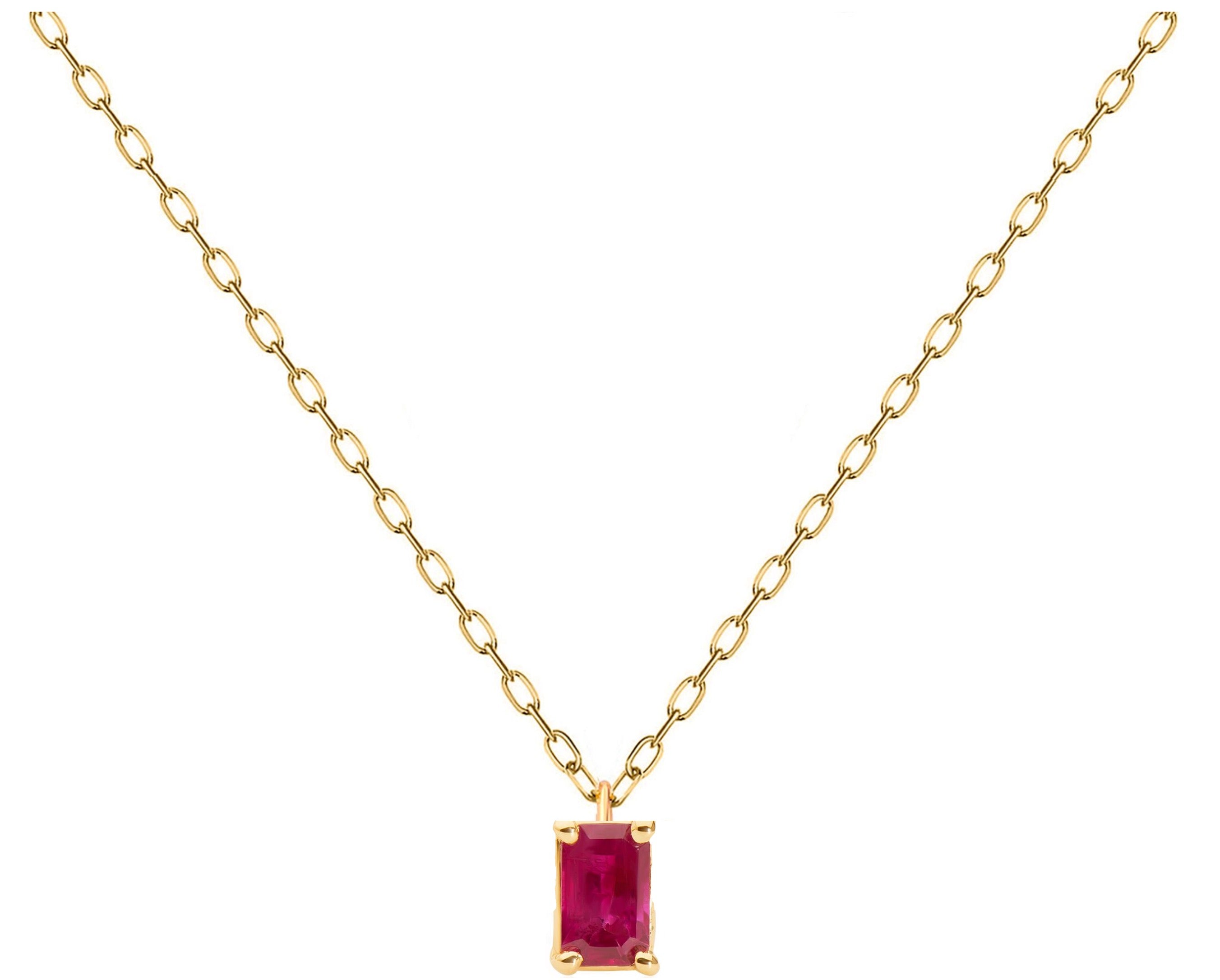 Rosette Ruby Necklace
