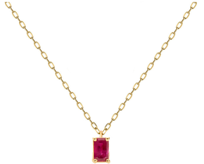 Rosette Ruby Necklace