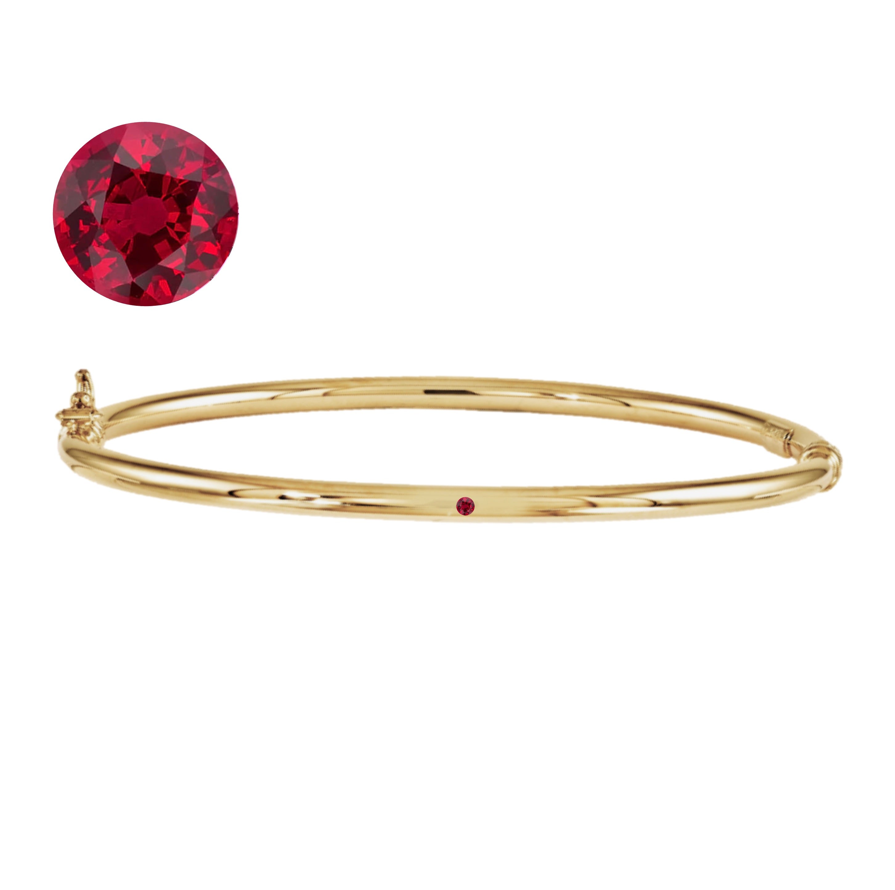 Lulu Birthstone Gold Bangle