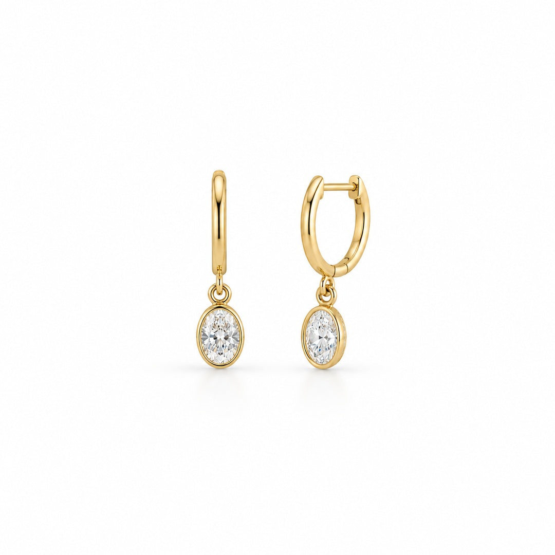 Sabine Lab Oval Diamond Earrings