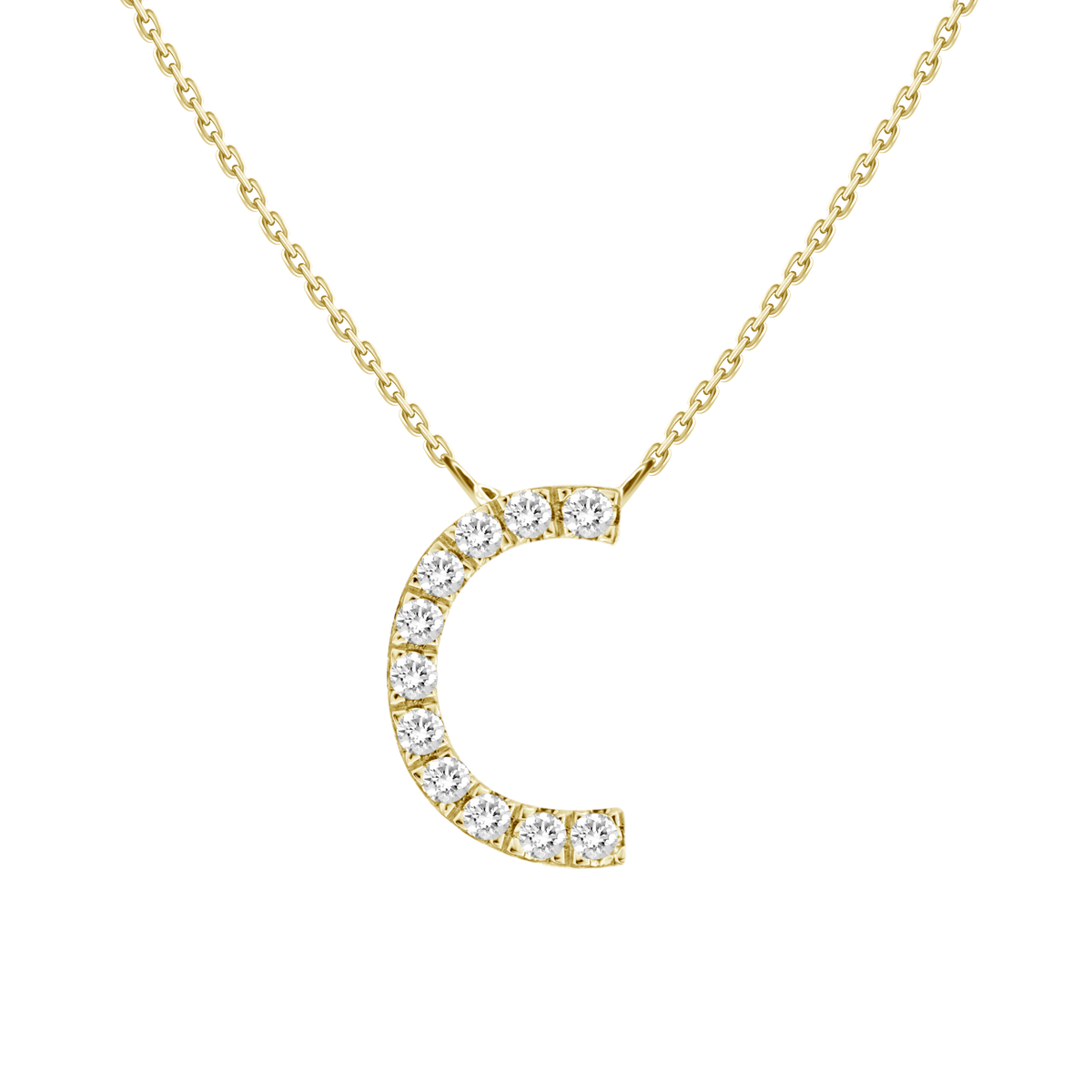 Alphabet Diamond Necklace