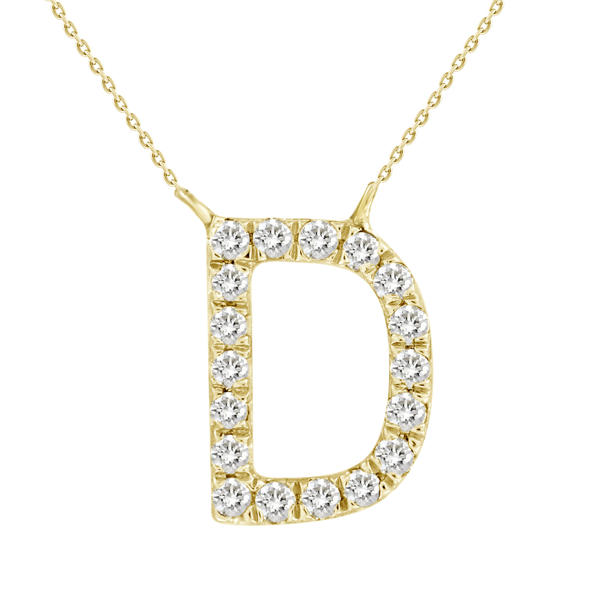 Alphabet Diamond Necklace