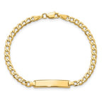 Sam Semi-Solid Curb Link Baby Bracelet