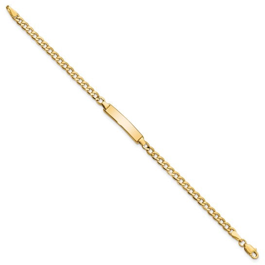 Sam Semi-Solid Curb Link Baby Bracelet