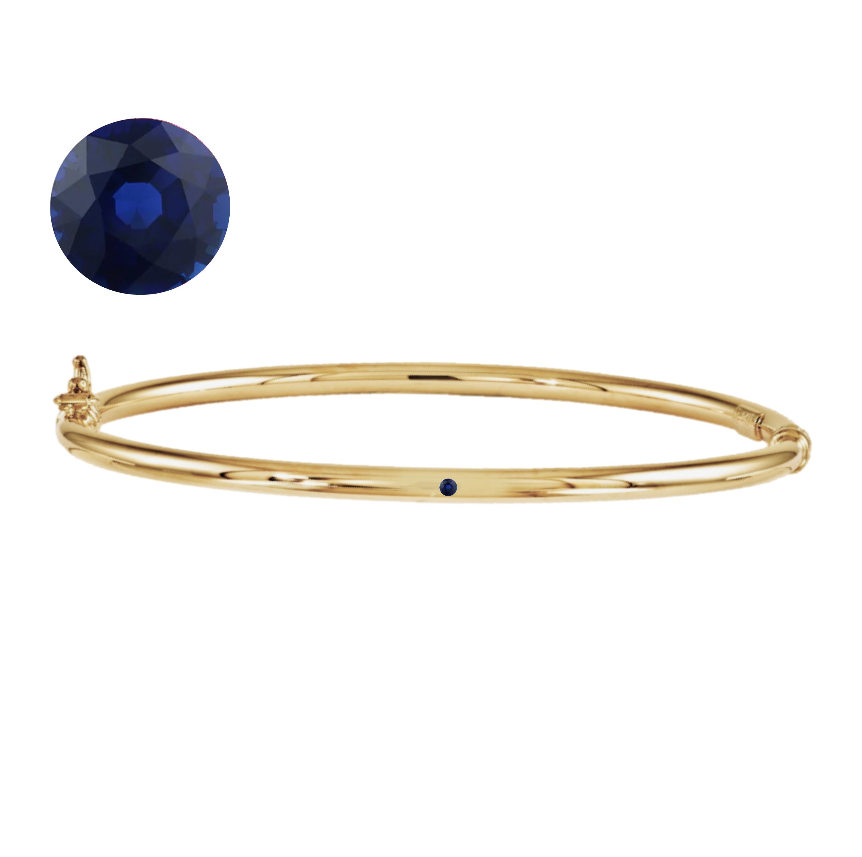 Lulu Birthstone Gold Bangle