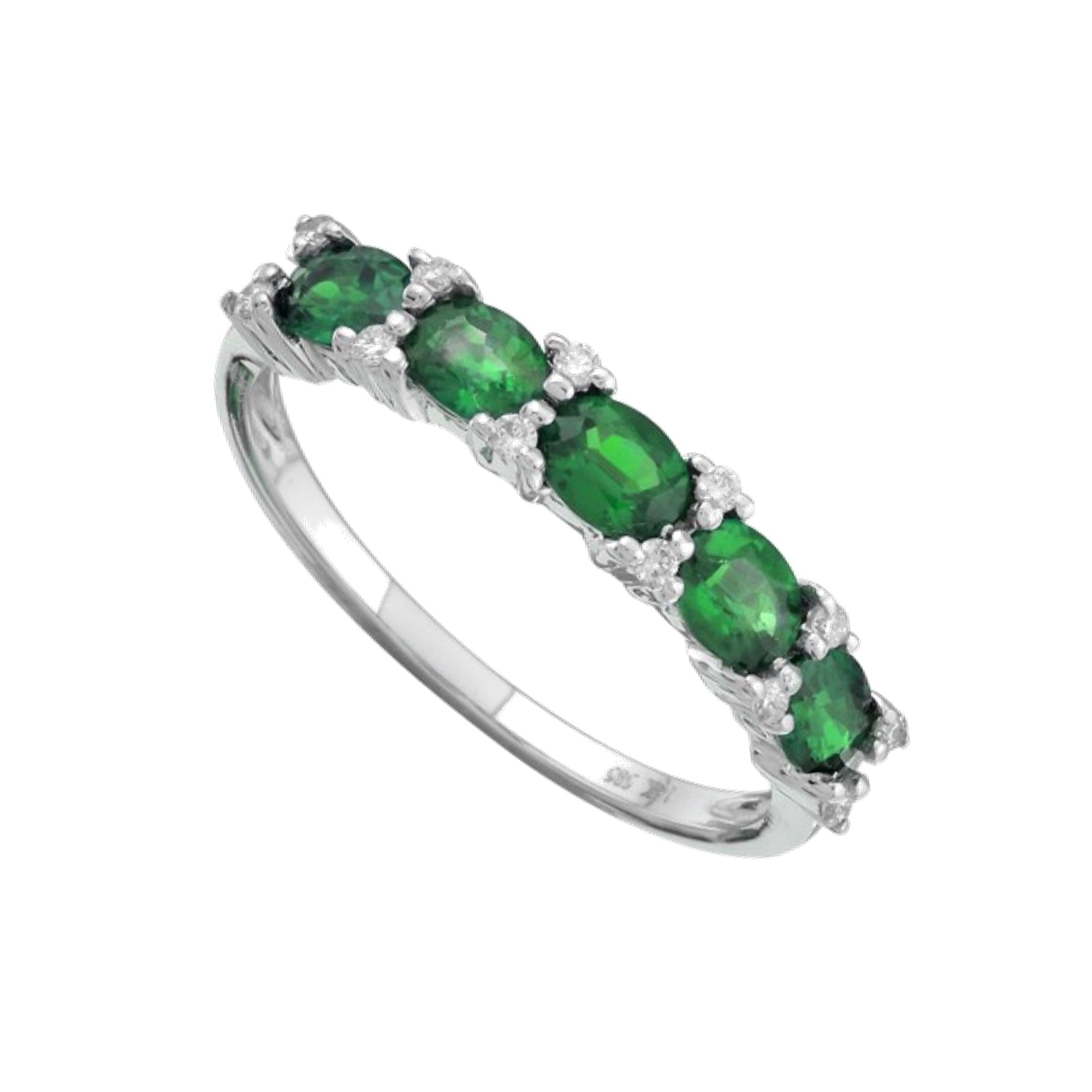 Sasha Emerald Diamond Ring