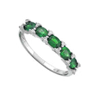 Sasha Emerald Diamond Ring