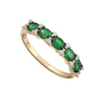 Sasha Emerald Diamond Ring