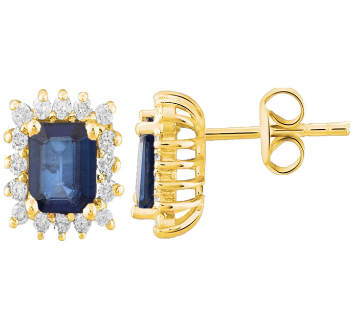 Seraphina Sapphire Diamond Studs