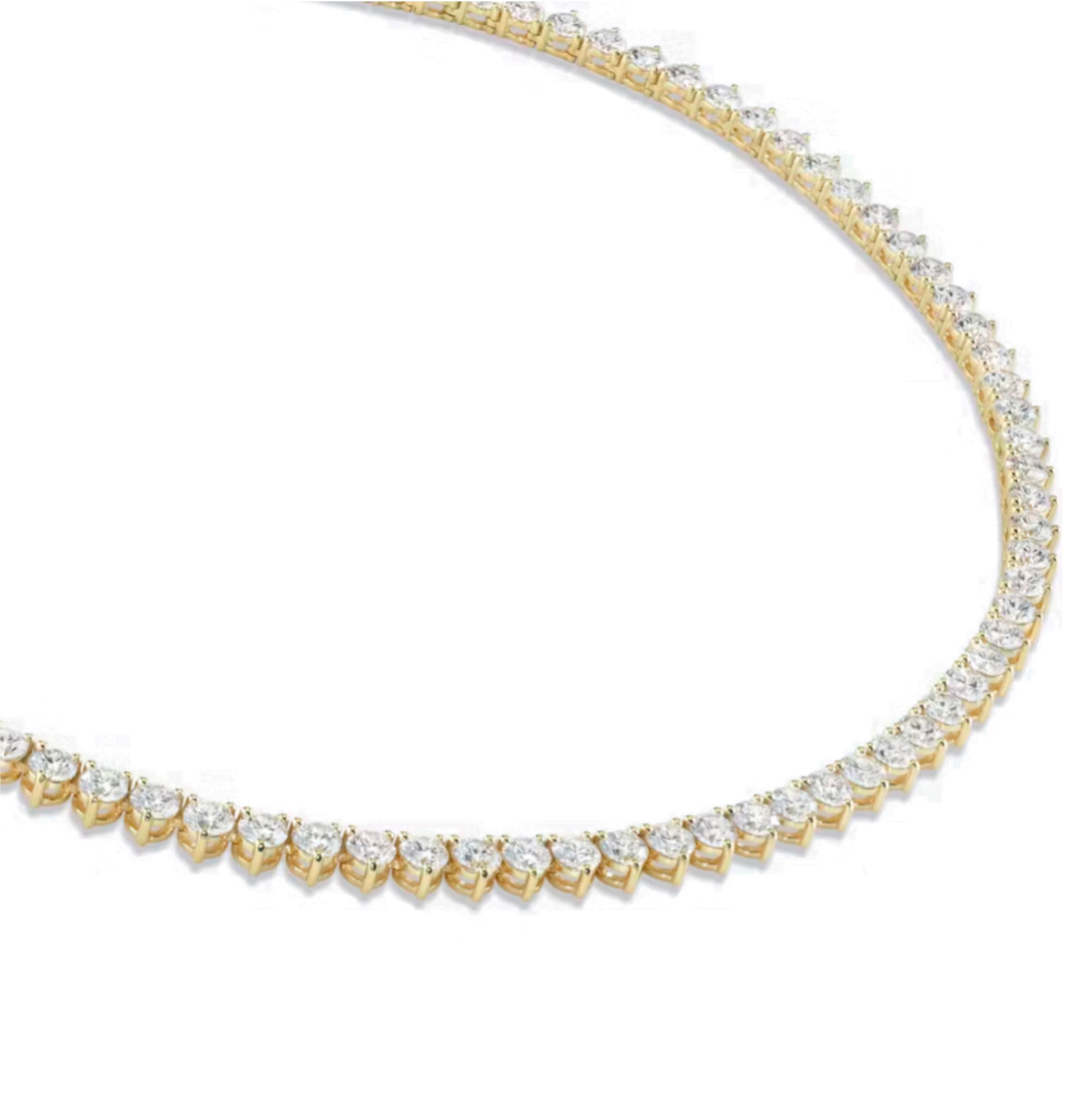 Serena Straight Diamond Tennis Necklace 5.0 ct.