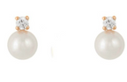 Shey Cubic Zirconia Pearl Baby Earrings