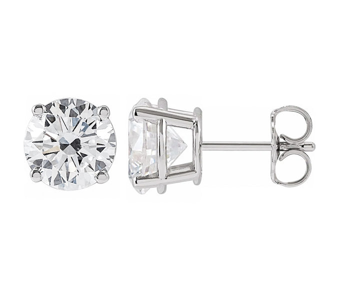 Sophie Round Lab Diamond Studs 2.0 ct