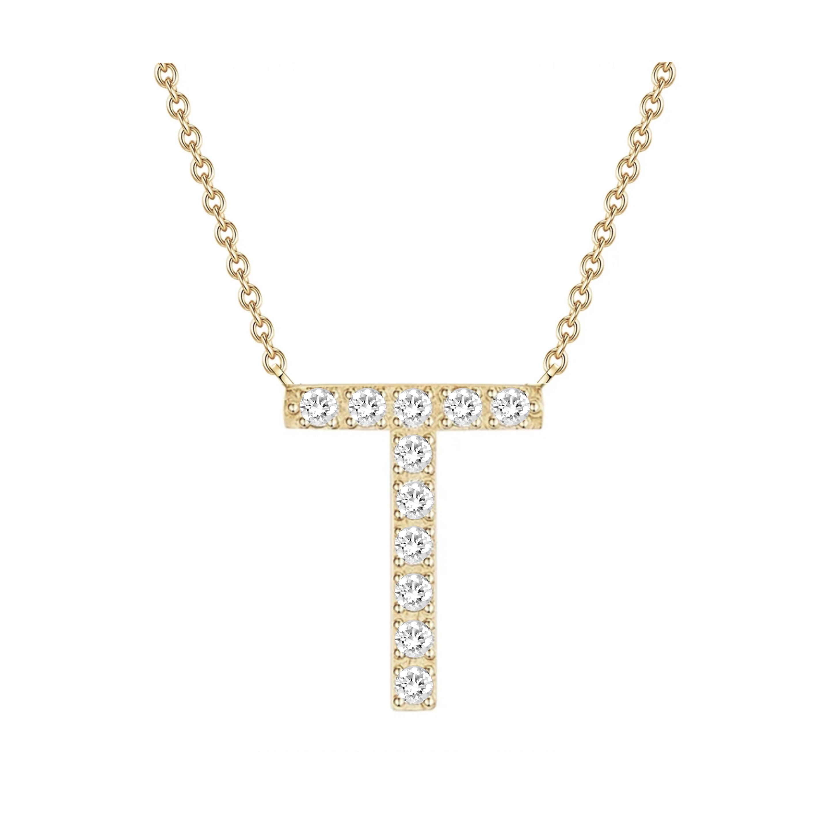 Alphabet Diamond Necklace