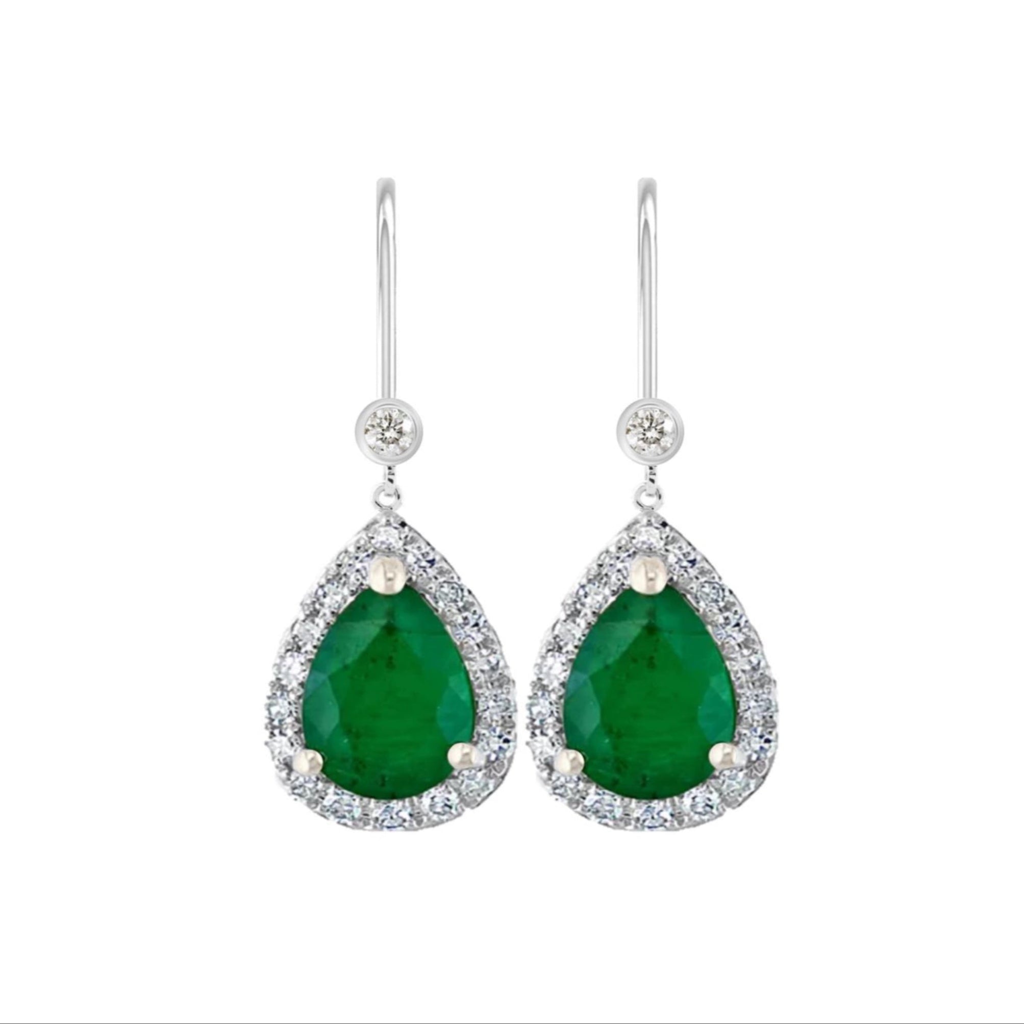 Kaia Emerald Diamond Earrings