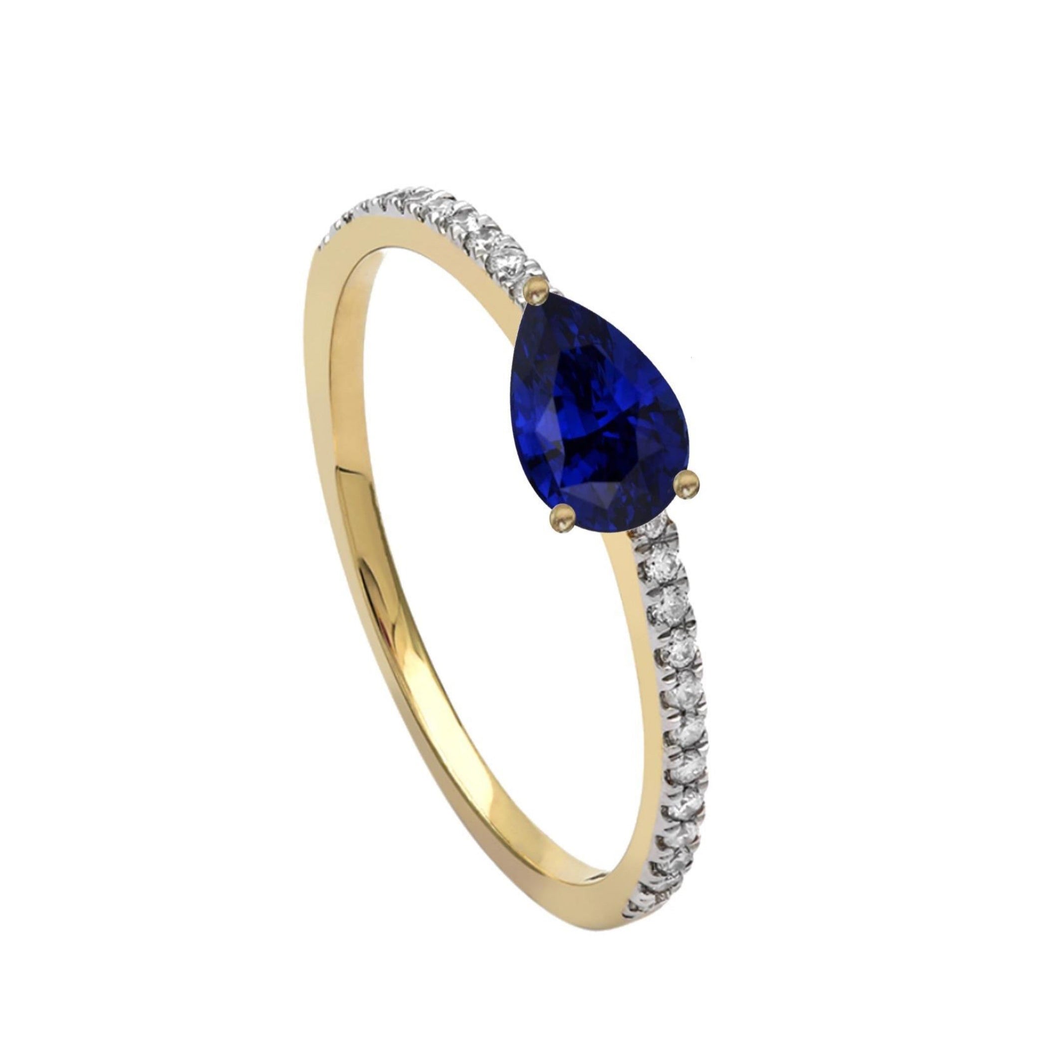 Bina Sapphire Diamond Ring