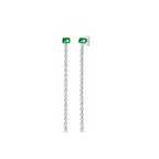 Christine 2 in 1 Emerald Diamond Earrings