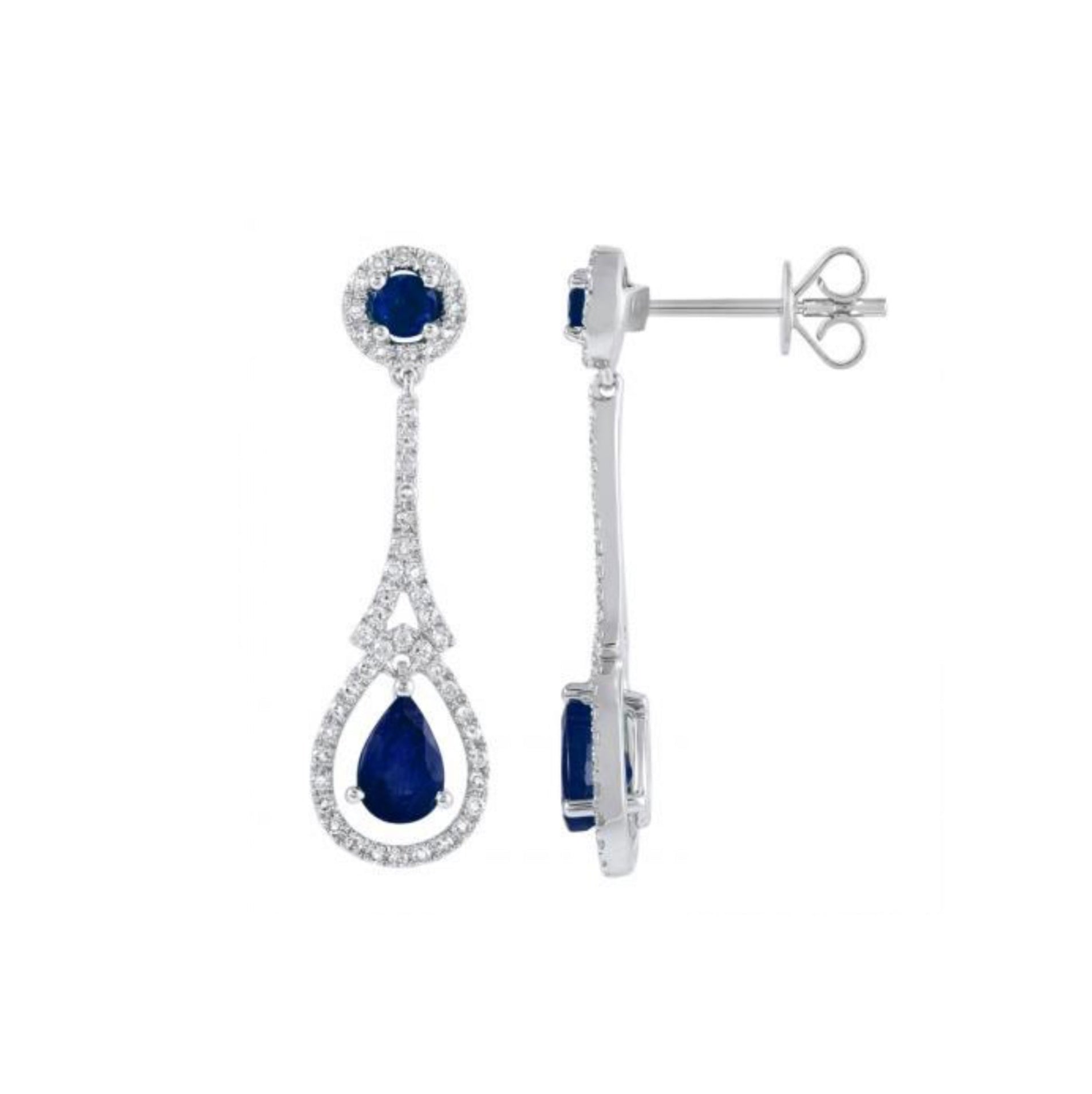 Ofelia Sapphire Diamond Earrings