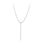 Cecil Half Diamond Lariat Tennis Necklace 1.50 ct.