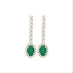 Monarch Diamond Emerald Earrings