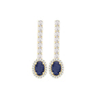 Royal Diamond Sapphire Earrings