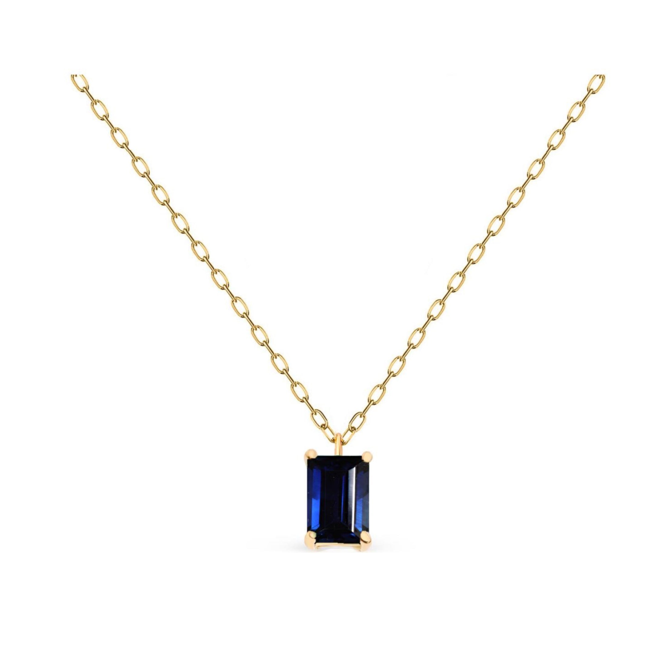 Jackie Blue Sapphire Necklace