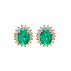 Kara Emerald Diamond Studs