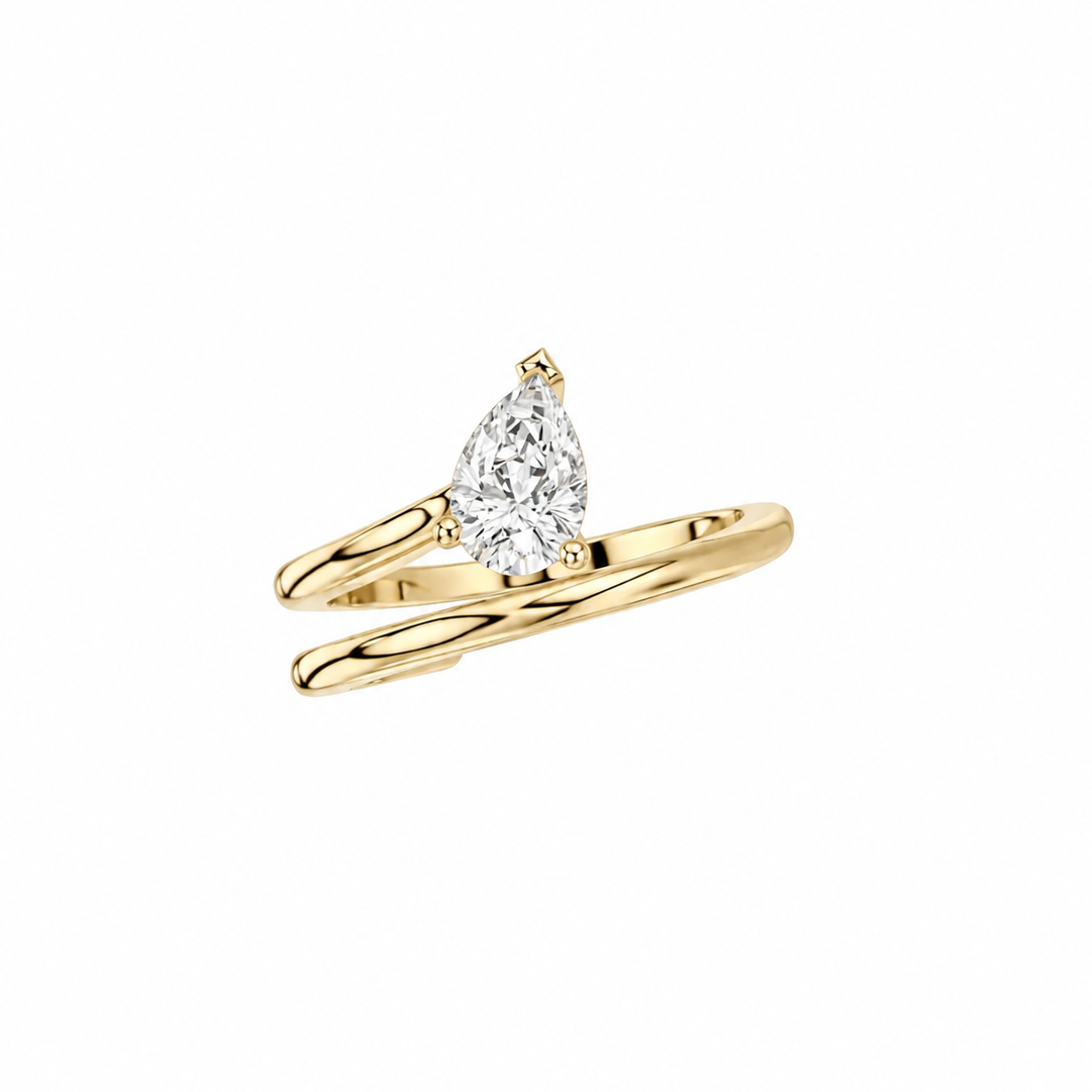 The Mimi Lab Pear Shape Pinky Ring