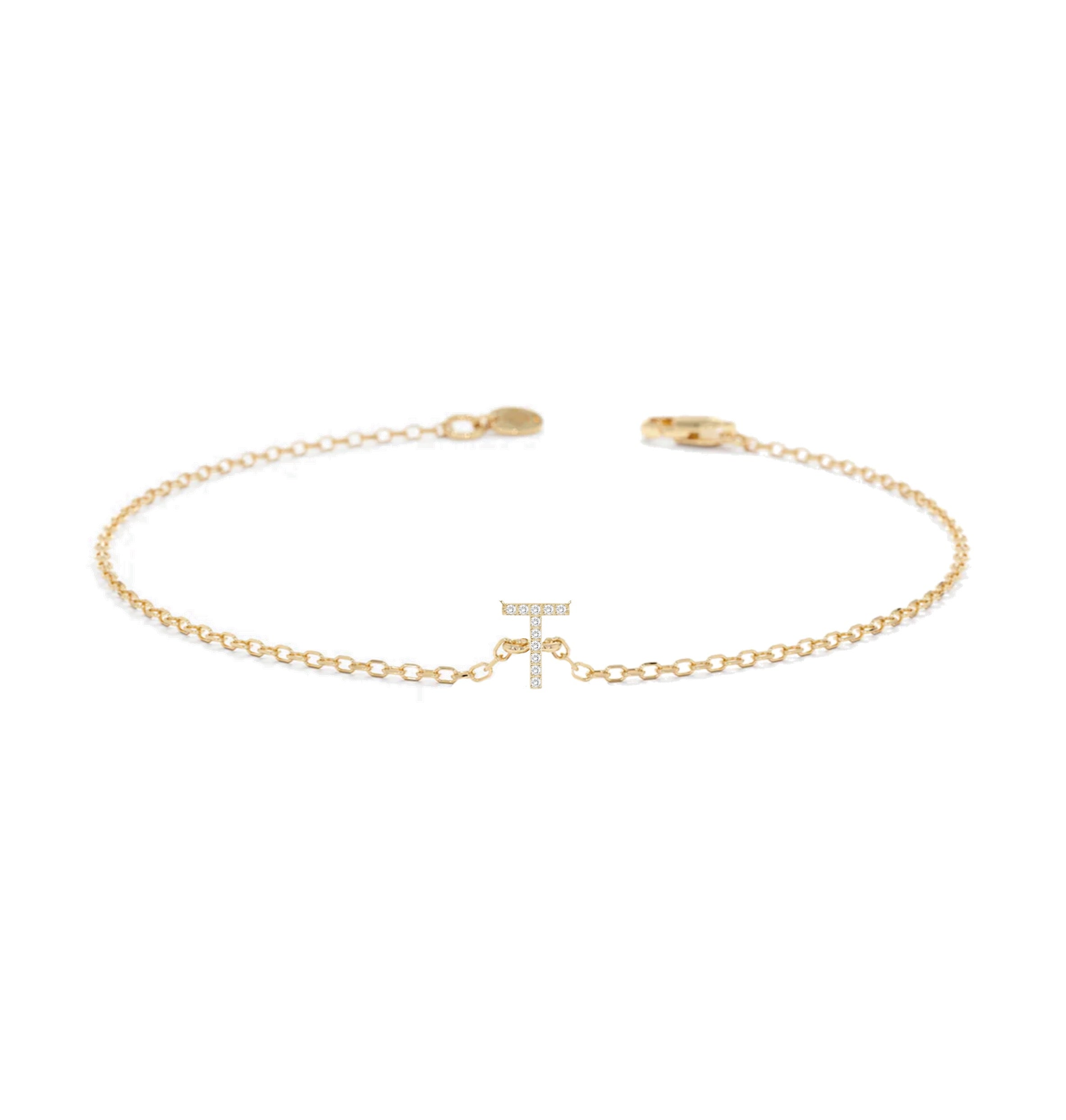 Alphabet Diamond Bracelet