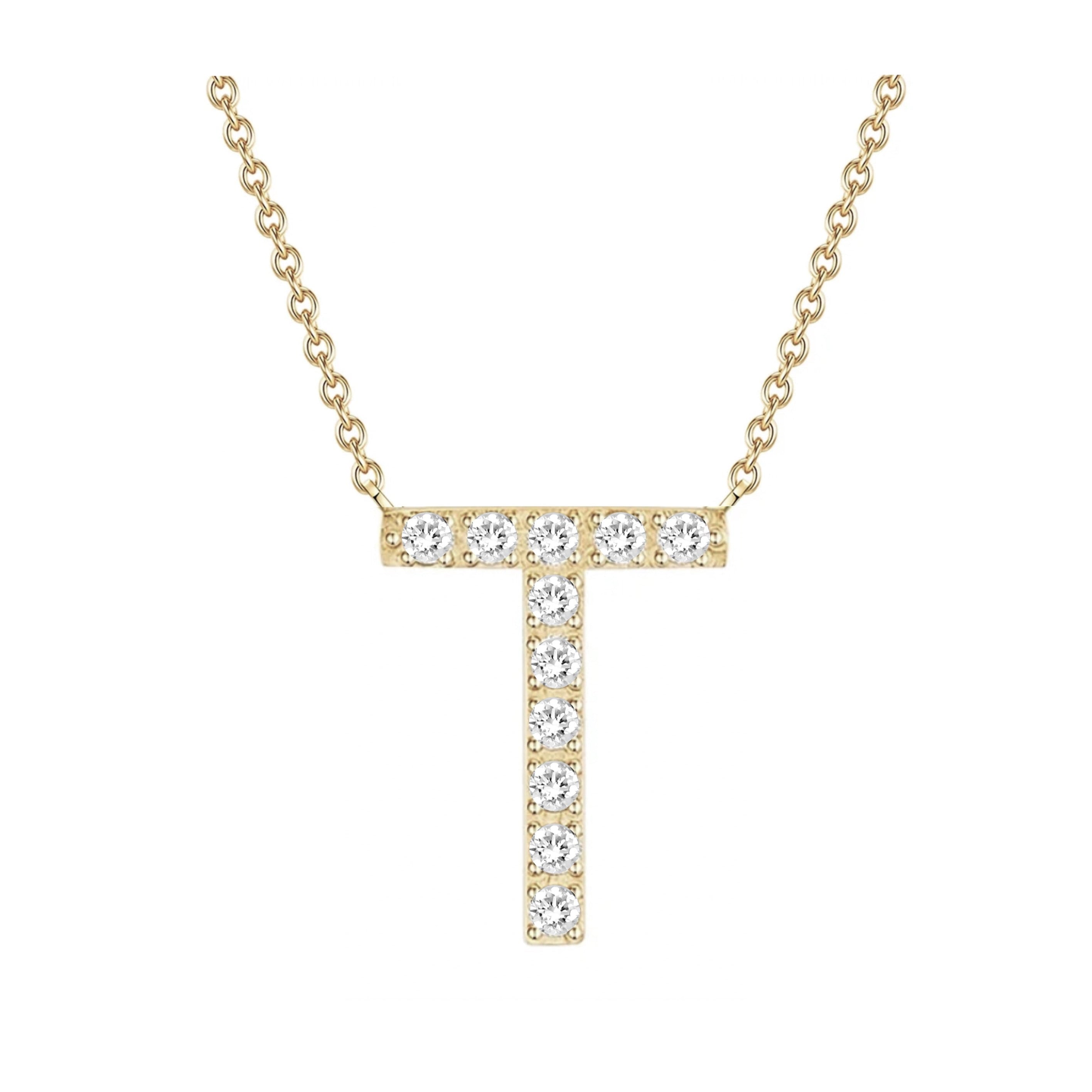Alphabet Diamond Necklace