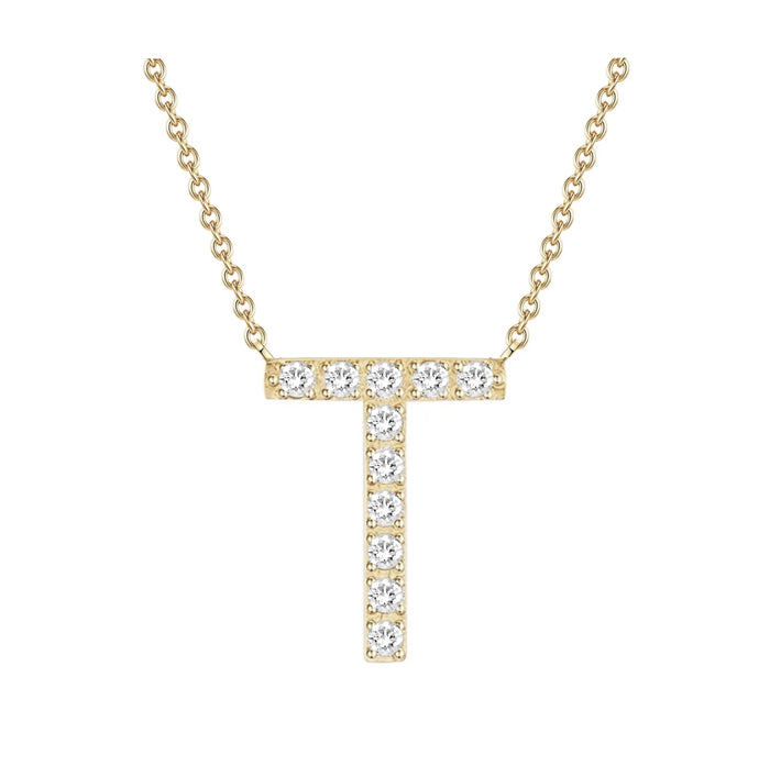 Alphabet Diamond Necklace