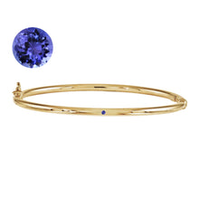 Load image into Gallery viewer, Lulu Birthstone Gold Bangle
