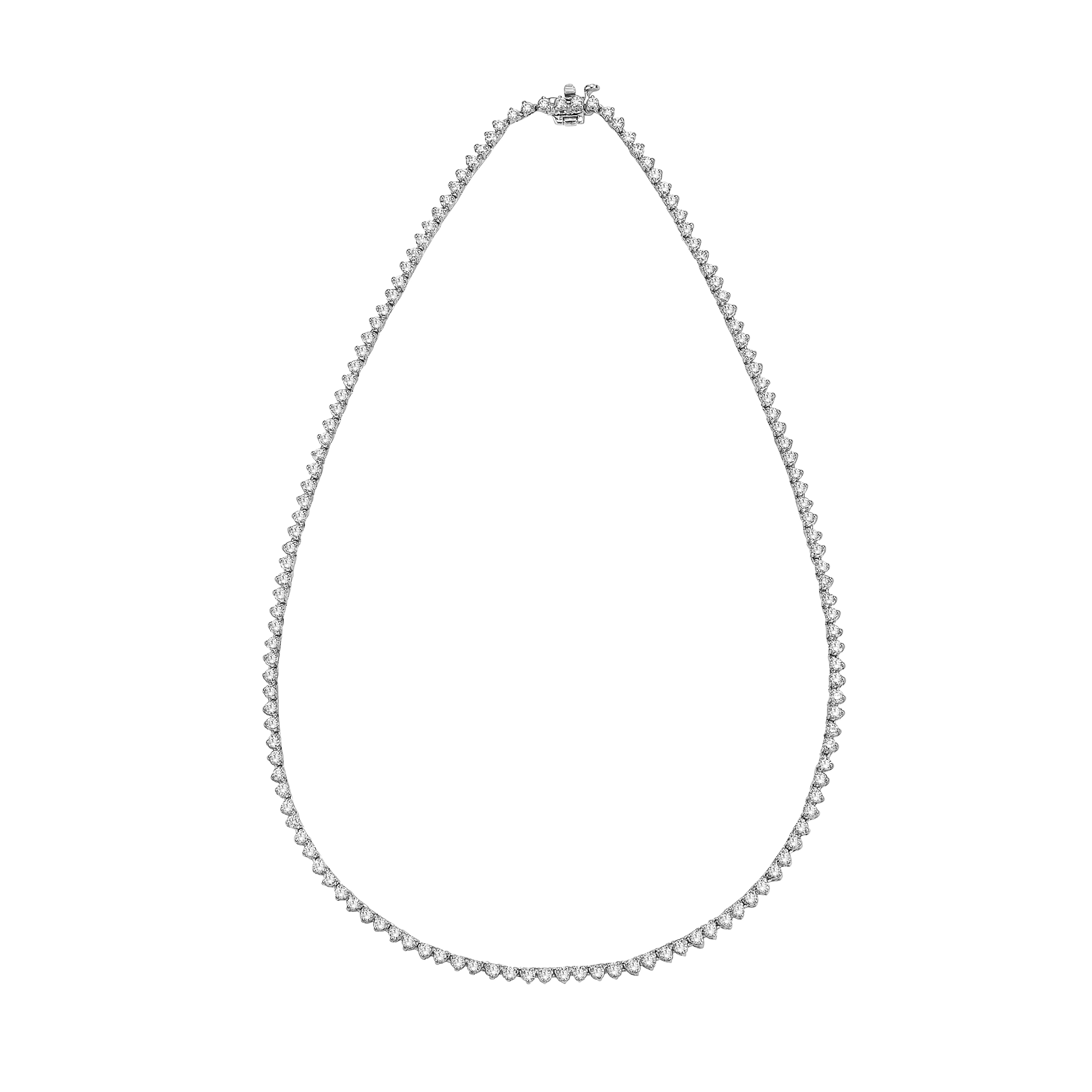 Serena Straight Diamond Tennis Necklace 5.0 ct.