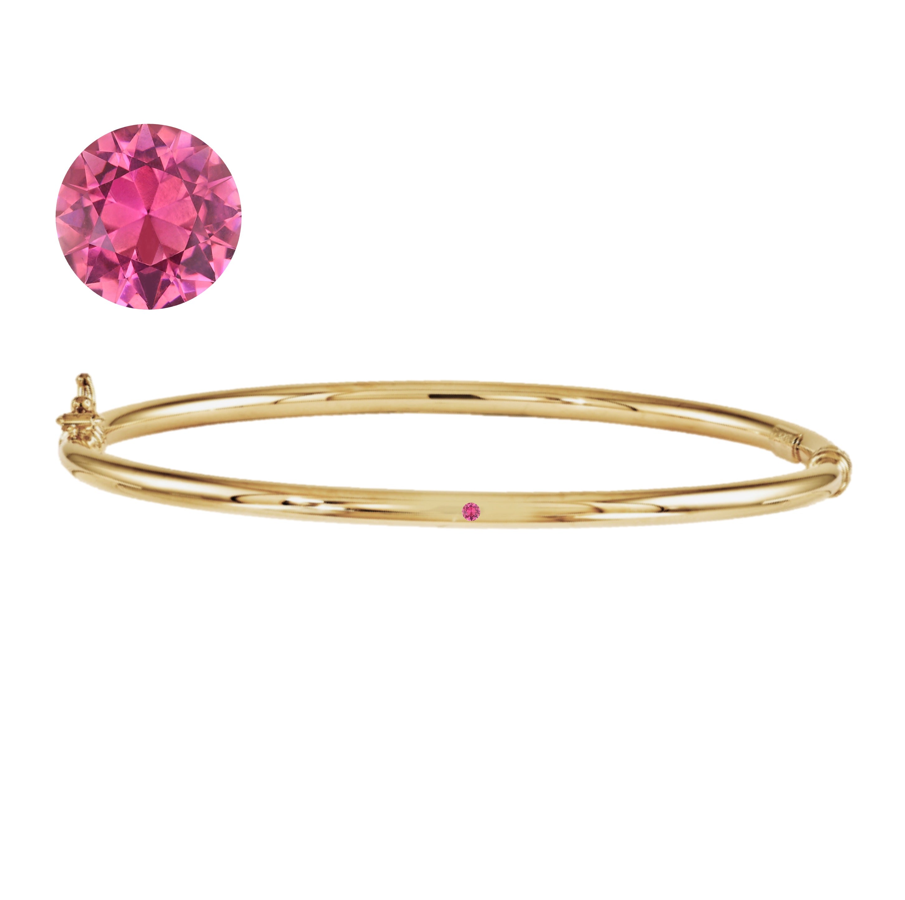 Lulu Birthstone Gold Bangle